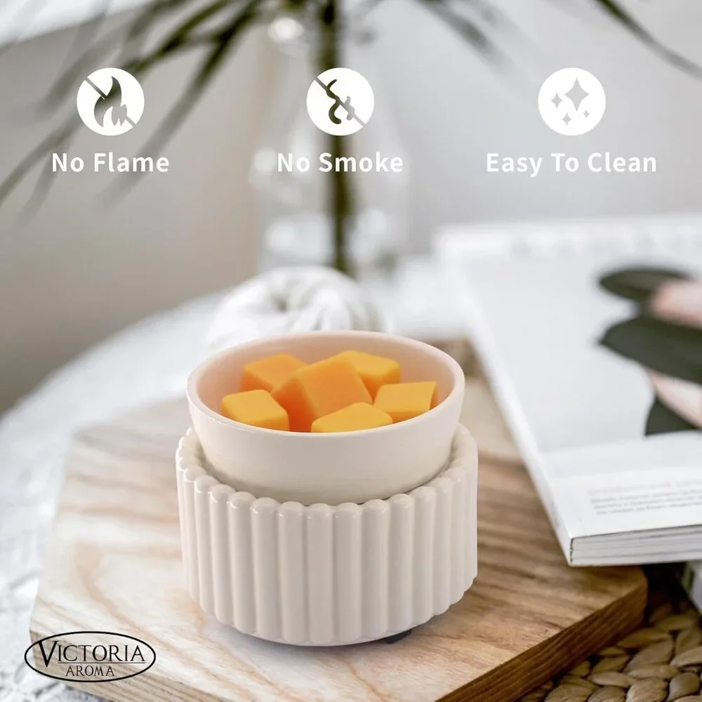 Ceramic Wax Melt Warmer 3-in-1 Candle Wax Warmer for Scented Wax Melter Electric